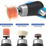 Cordless Car Buffer Polisher Car Polisher Kit For Car Detailing W/12V 2000Mah Rechargeable Battery &amp;Cable