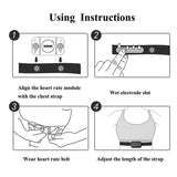 10Pcs Magene Heart Rate Chest Strap Adjustable Elastic Strap For Polar Wahoo Garmin Sports Wireless Heart Rate Monitor