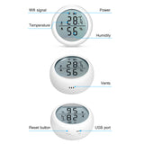 Wireless Thermometer Hygrometer Wifi Smart Humidity Temperature Sensor with Alert LCD Display Remote App Monitoring
