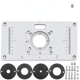 Multifunctional Aluminium Router Table Insert Plate Woodworking Benches Wood Router Trimmer Models Engraving Machine