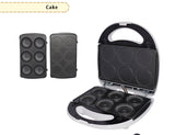 Electric Walnut Cake Maker Automatic Mini Nut Waffle Bread Roundcake Doughnumt Waffle Iron Toaster Baking Breakfast Pan Oven EU