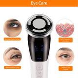 EMS Facial Massager LED light therapy Sonic Vibration Wrinkle Removal Skin Tightening Hot Cool Treatment Skin Care Beauty Device