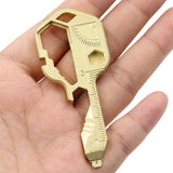 Z3 Mini Keychain Key Tool Metal Multifunctional Pendant Wrench Key With Gear Clips Measuring for Hand Tools Outdoors Repair Tool