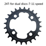 K4UC Chainwheel Teeth Plate Bicycle 7S 8S 9S 10S 11S Bicycle Sprocket Parts Mtb Bicycle Crank Arm Set