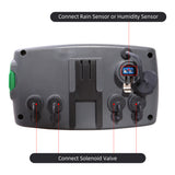 Aqualin Garden Automatic 4-zone Irrigation Watering Timer Controller System with 2 Solenoid Valve Irrigation Programmer