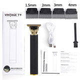 Rechargeable T9 Hair Clipper Professional Baldheaded Electric hair Cordless Shaver Trimmer Men Barber Hair Cutting Machine