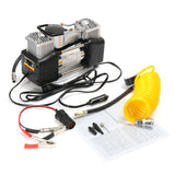150PSI 60L 12V Air Compressor 4WD Car Tire Inflator Pump Portable Kit Pressure Pump Dual Cylinder Pressure Pump Tool Set