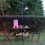 Outdoor Folding Lamp Pole Bracket Tent Camping Portable Hanging Light Holder Aluminum Alloy Fishing Light Fixing Rack