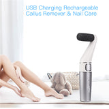 2 in 1 Electric Foot Care Machine Washable Foot Hard Dry Dead Cuticle Skin Remover Pedicure Care Tools Nail Polishing Head