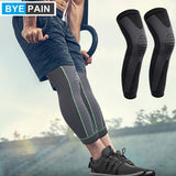 1Pair Sports Full Leg Knee Sleeves , Compression Knee Brace Protect Leg for Arthritis Basketball Cycling Sport Football