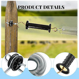 4 Pieces Electric Fence Gate Handle Kit Electric Fence Gate Kit Anchors Spring Gate Handle Kit