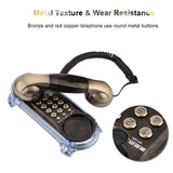 Mini telephone Retro Wall Mounted Telephone Corded Phone Landline Fashion Antique Telephone for Home Hotel telefono fijo para