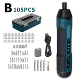 4 Gears Adjustable 3.6V Straight Handle Electric Screwdriver Small Multifunctional Removal Screwdriver Lithium Electric Driver