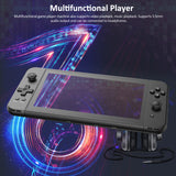 PowKiddy Video Game Console Handheld Game Player Dual Joystick Built-in 3500 Games 7-inch Screen Music Video Player