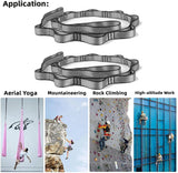 2pcs Yoga Extend Belt Adjustable Daisy Chains Strong Climbing Strap Multi Loop Nylon Strap Rope For Aerial Yoga Hammock / Camp