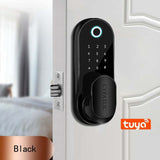 TUYA APP/TT Lock Smart Office Fingerprint Indoor Room Bluetooth Electronic Lock Household Anti-theft Door Handle Lock Password W