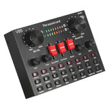 Sound Card V8S Audio Mixer Bluetooth Webcast Personal Entertainment Streamer Live Broadcast for PC Computer