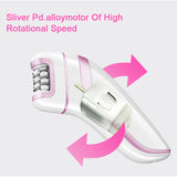 New Electric Epilator USB Cordless Rechargeable Women Shaver Facial Hair Removal  Bikini Trimmer Can Be Used All Over The Body