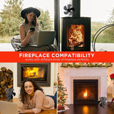 Heat Powered Stove Fan, Fireplace Fan With Designed Silent Operation, Circulating Warm Air, For Wood Burning Stove