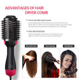 One Step Hair Dryer Electric Hot Air Brush Multifunctional Negative Dryer brush Negative Ion Generator Hair Straightener Curler