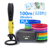 High quality 3D pen 3D printing pen,ABS and PLA filament 1.75mm. USB output, low voltage security, with beautiful storage bag