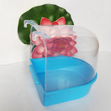 Out Suspension Caged Bird Bath Multi Cage Covered Parrot Bathing Tub for Small Brids Cockatiel Lovebird Bird Grooming Pet