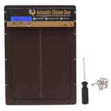 Automatic Chicken Coop Door with Timer Aluminum Alloy LED HD Display Battery Powered Auto Chicken Door Farm Chicken