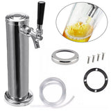 Draft Home Party Drinking Wine Stainless Steel Single Tap Easy Install With Accessory Adjustable Beer Tower Brew Tool Dispensing