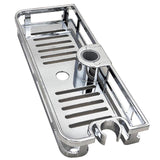 Shower Shelf Rectangle Detachable Lifting Storage Tray Rack Plastic Holder Saving Space Kitchen Bathroom Accessories