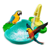 Bird Feeder Automatic Parrot Bathtub Swimming Pool Faucet Parrot Bath Shower Water Dispenser Bird Cage Bathroom Parrot Toys #T2G