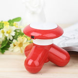 Good Healthy Mini Electric Massager 3-Legged Massage Knob for Body Foot Board Back Neck USB Charging
