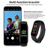 M6 Sport Fitness Pedometer Walk Step Counter Color IPS Screen Smart Bracelet Blood Pressure Wristband Smart Band Men Women Watch