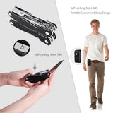 Meterk Multi Tool Pliers Wire Stripper Folding Plier Outdoor Camping Multitool Portable Folding Pocket Pliers Screw Head