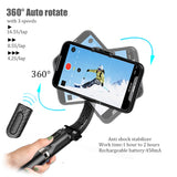 Universal Handheld Gimbal Stabilizer Tripod 360 Auto Rotation Selfie Stick For Phone iPhone 12  Xiaomi Samsung Video Vlog Live