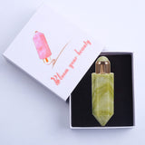 Rose Quartz Jade Roller Ball Bottle Crystal Essential Oil Roller Facial Body Roller Gua Sha Beauty Health Face Lift Massage Tool
