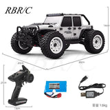 16103 1/16 2.4GHz 4WD Rc Car 390 High-Speed Carbon Brush Strong Magnetic Motor 5-wire 17g Steering Gear Spring Shock Car Toy