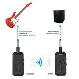 AM-5G Wireless 5.8G Guitar System Low Latency Rechargeable Audio Transmitter and Receiver ISM Band for Electric Bass Guitar