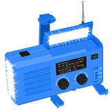 Newest Emergency Solar Power Hand Crank Dynamo Generator 4000mAh Phone Charger Bank SOS AM/FM NOAA Weather COB Flashlight Radio