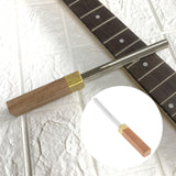 Fret Crowning File Dressing File Wood Handle Fret Repairing Tools for Guitar Bass Maintenance Repairing Polishing Frets Tools