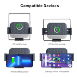 15W Car Wireless Charger Fold Screen Big Pad Qi Fast Phone Charging Holder for Samsung Galaxy Z Fold 3 2 5G iPhone 13 Pro Max