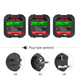HABOTEST HT107D Outlet Tester with 90-250V Socket Tester Automatic Electric Circuit Polarity Voltage Detector Breaker Finder