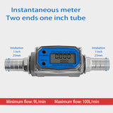 Flow Meter Digital Fuel Gauge Flowmeter K24 Methanol Diesel Gasoline Kerosene Chemical Water Electronic Liquid Turbine Meter