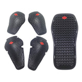 5Pcs Soft TPE Motorcycle Clothing Protective Armor Riding Flexible Moto Gear