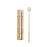 Energy Chime Single Bar Solo Chime Wooden Base Aluminium Alloy Wind Chimes Percussion Musical Instrument Kids Toys With Mallet