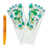 Good Healt Acupressure Reflexology Socks Foot Massage Socks Anti Slip Breathable Yoga Socks for Fitness Sports Training One Size