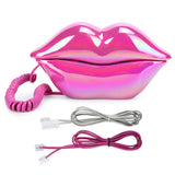 Red Electroplating Fashionable Lip Telephone Flocking Retro Sexy Home Phone Decoration Gift home phone telefono fijo Lip Telepho