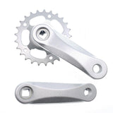 Children Kids Bicycle Crankset 102/114mm 25/28T Crank Set Square Hole Aluminum Alloy Single Speed Bike Parts