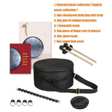 new 12 Inch Mini Drum 13 Tones Steel Tongue Drum Kit Tune C Empty Spirit Drum Percussion Hand Pan Drum Musical Instruments