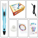Original DIY 3D PenSafe and environmentally friendly 3D Pen With 1.75mm PLA Filament Creative Toy Birthday Gift Souptoys