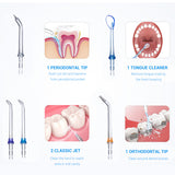 AG portable 5 Modes Oral Irrigator usb rechargeable water flosser Dental Water Jet 300ML IPX7 Waterproof Teeth Cleaner+5 Jet